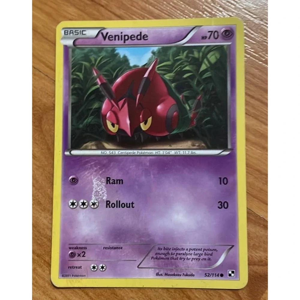 Venipede Pokemon‎ Card new condition